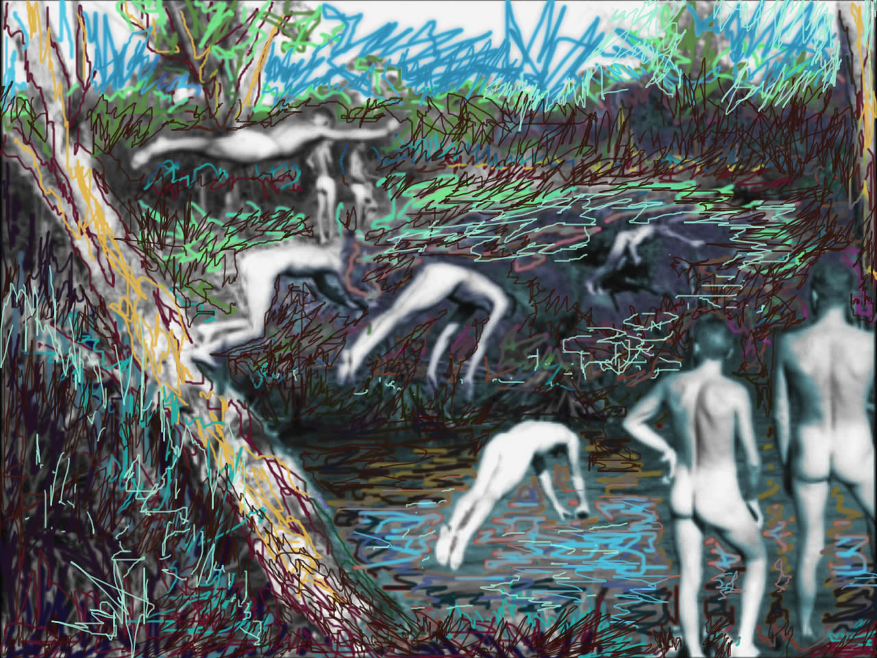 RAAF_1943_swimming_nude