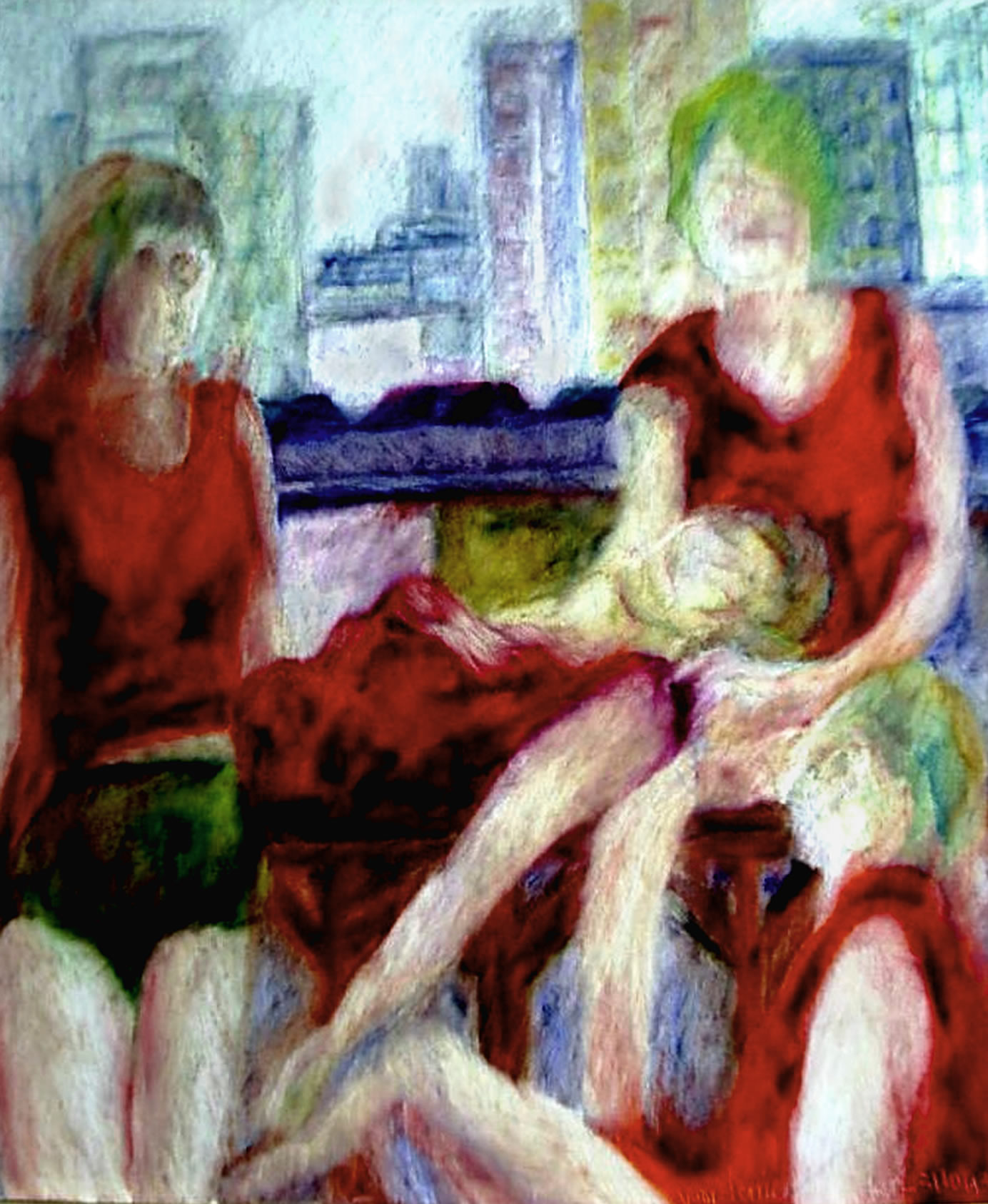 vrouwen opbrug nyc
