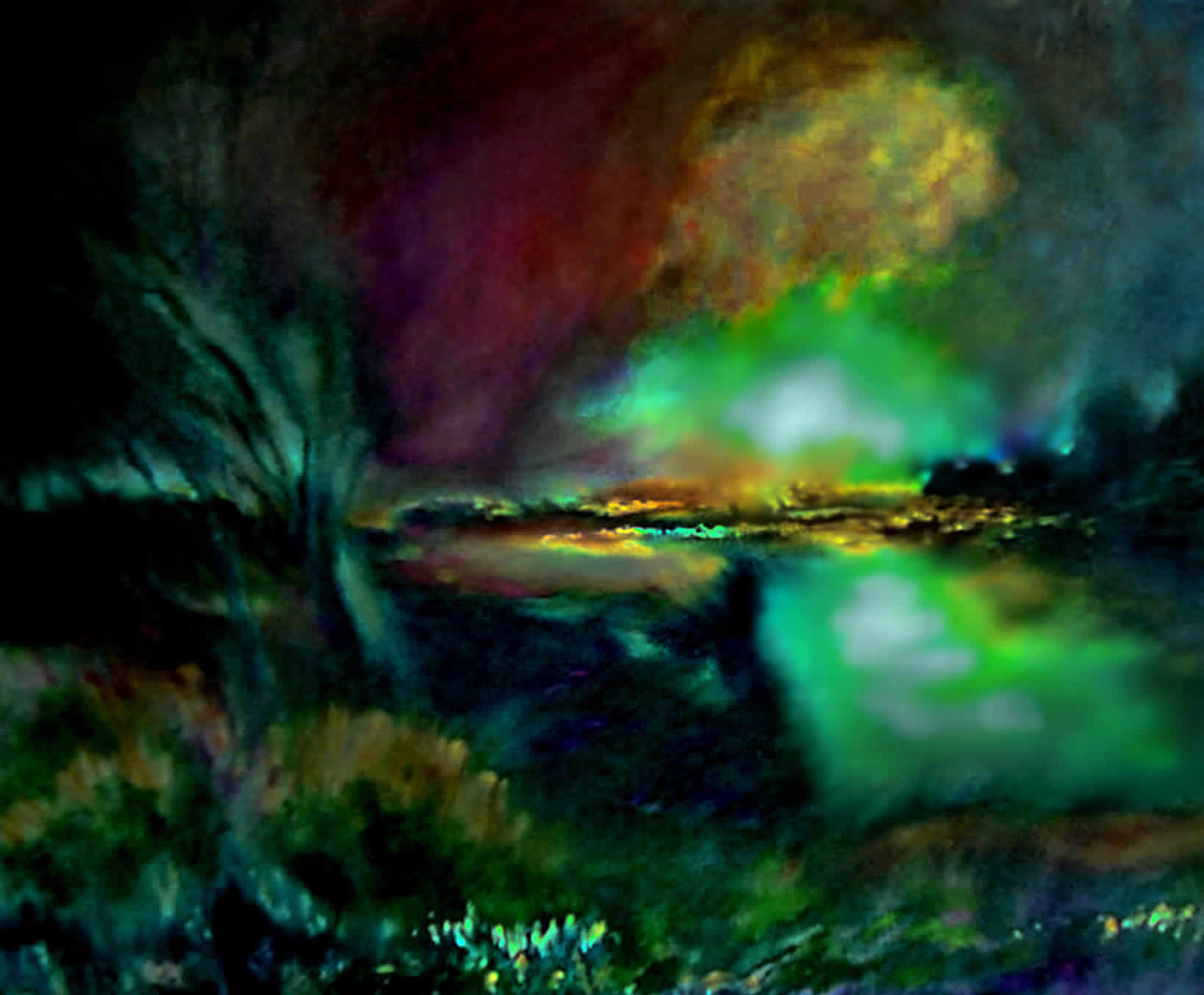landschap nacht